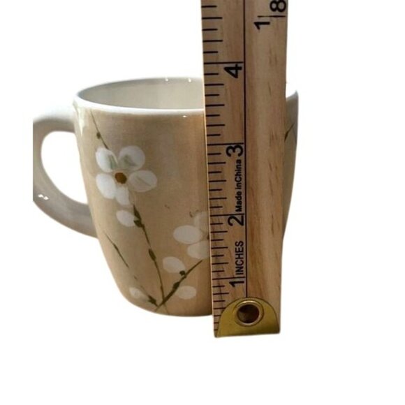 Vintage Made in England Floral Mug Stoneware Beige & White - Picture 5 of 7